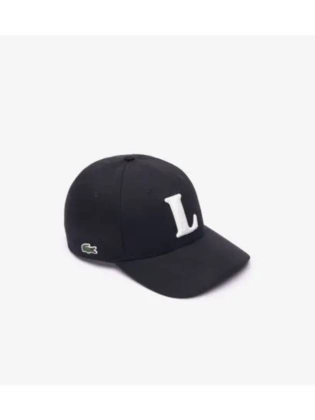 Embroidered 3D Logo Ball Cap Black - LACOSTE - BALAAN 2