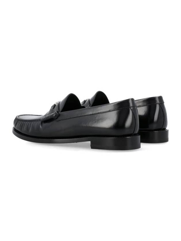 Luco Triomphe Polished Bull Loafers Black - CELINE - BALAAN 5