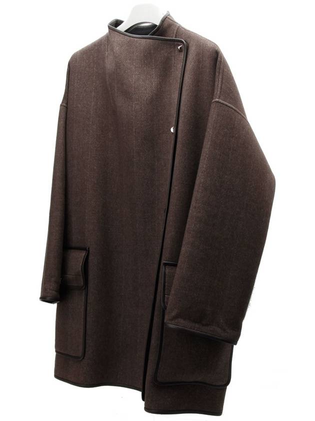 cashmere coat brown 1204hv - HERMES - BALAAN 4