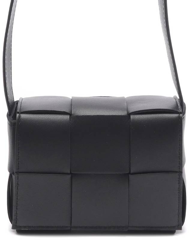 Intrecciato Cassette Small Cross Bag Black - BOTTEGA VENETA - BALAAN 3