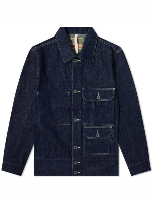 live denim jacket indigo - NIGEL CABOURN - BALAAN 1