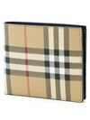 Men's Vintage Check Half Wallet Beige - BURBERRY - BALAAN 2