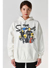 The Simpsons Printed Hoodie White - BALENCIAGA - BALAAN 3