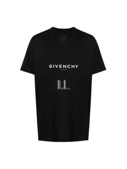 Reverse Logo Short Sleeve T-Shirt Black - GIVENCHY - BALAAN 2