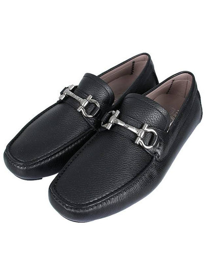 Gancini Ornament Driving Shoes Black - SALVATORE FERRAGAMO - BALAAN 2