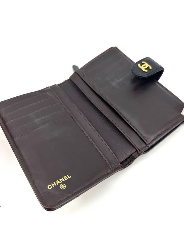 Caviar gold logo medium wallet - CHANEL - BALAAN 7