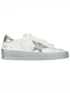 Stardan Silver Tab Low Top Sneakers White - GOLDEN GOOSE - BALAAN 2