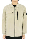 Supima Cotton Twill Stretch-TC Jacket Sand - STONE ISLAND - BALAAN 3