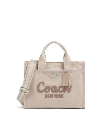 Logo Cargo Canvas Tote Bag Ivory - COACH - BALAAN 1