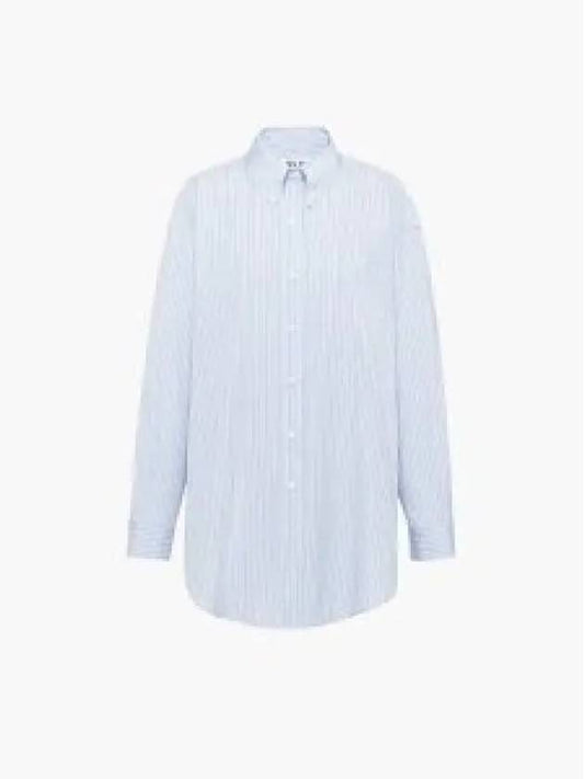 23 fw Striped Shirt WITH Logo Patch MK1736 12W8 F0076 B0230271360 - MIU MIU - BALAAN 2