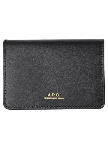 Stefan Horizon Logo Card Wallet Black - A.P.C. - BALAAN 1