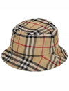 Check Cotton Bucket Hat Beige - BURBERRY - BALAAN 2