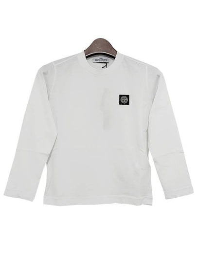 Kids Logo Patch Long Sleeve T Shirt 14 Ivory 791620447 V0093 - STONE ISLAND - BALAAN 2