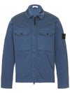 Two-pocket Overshirt Zip-up Jacket Dark Blue - STONE ISLAND - BALAAN 1