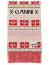 Women's Graphic Logo Wool Muffler - GANNI - BALAAN 2