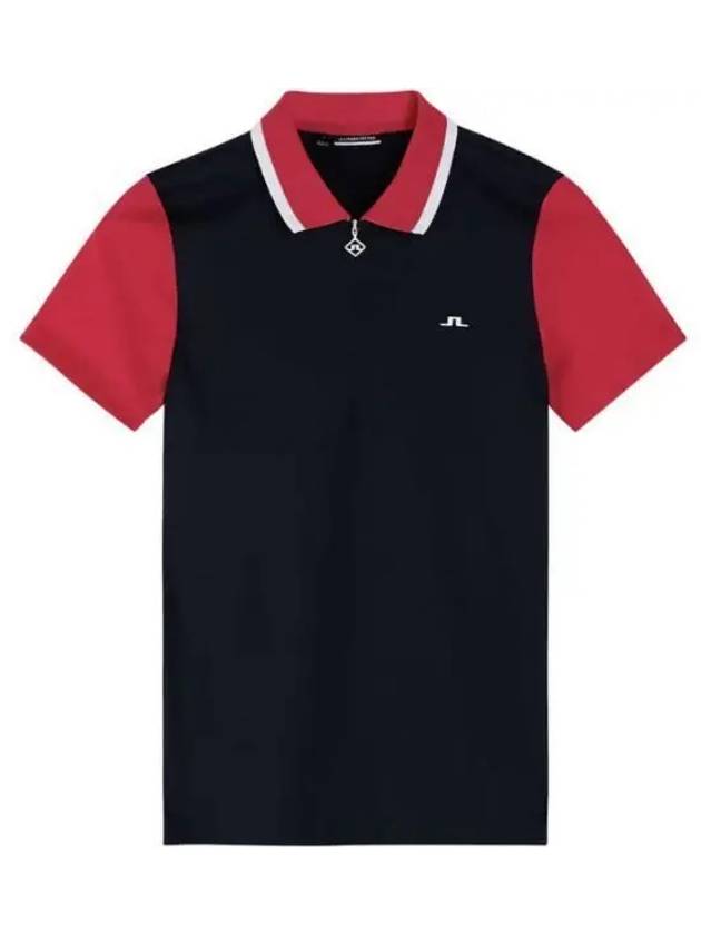 Women's Antonia Short Sleeve Polo Shirt Navy - J.LINDEBERG - BALAAN 2