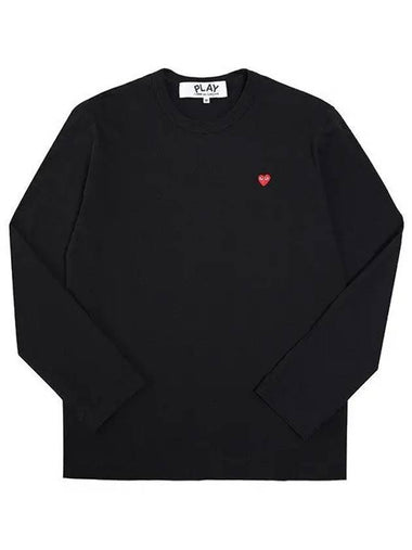 AX T308 051 1 P1T308 AZ Small Red Heart Waffen Long Sleeve T Shirt 1338704 - COMME DES GARCONS - BALAAN 1