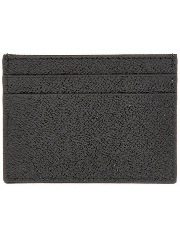 Metal Logo Calfskin Card Wallet Black - DOLCE&GABBANA - BALAAN 4