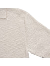 Nostalgic Boucle Knit Polo Shirt Off White - MAISON MARGIELA - BALAAN 5