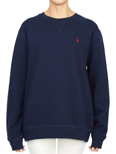 Kids Pony Embroidered Logo Sweatshirt Navy - POLO RALPH LAUREN - BALAAN 2