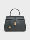 Classique 16 Satinated Calfskin Tote Bag Slate Grey - CELINE - BALAAN 2