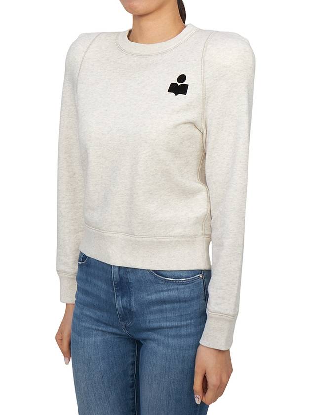 PrissaLogo Print Sweatshirt Ivory - ISABEL MARANT ETOILE - BALAAN 3