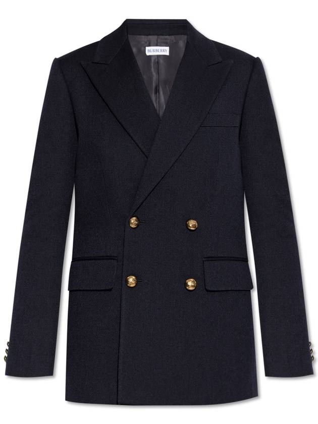 Burberry Double-breasted Blazer, Women's, Navy Blue - BURBERRY - BALAAN 1