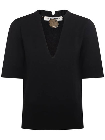 Black Virgin Wool Sweater J02NF0002J14595001 B0560956554 - JIL SANDER - BALAAN 2