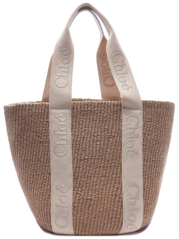 Large Woody Tote Bag Beige - CHLOE - BALAAN 5