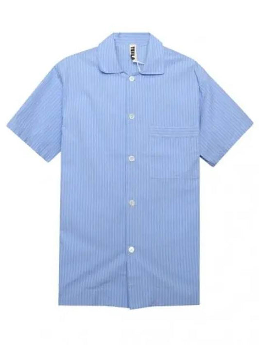 Poplin Pajamas Short Sleeve Shirt Women - TEKLA - BALAAN 1