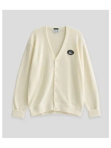 Musinsa Edition Women s Rings Cardigan Ivory - LACOSTE - BALAAN 1