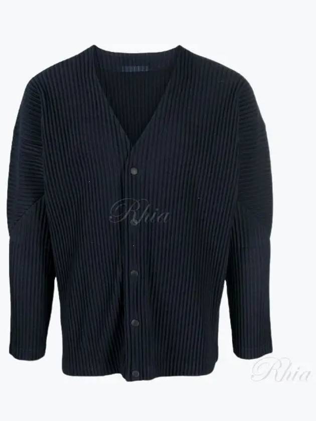 Pleated Cardigan Navy - ISSEY MIYAKE - BALAAN 2