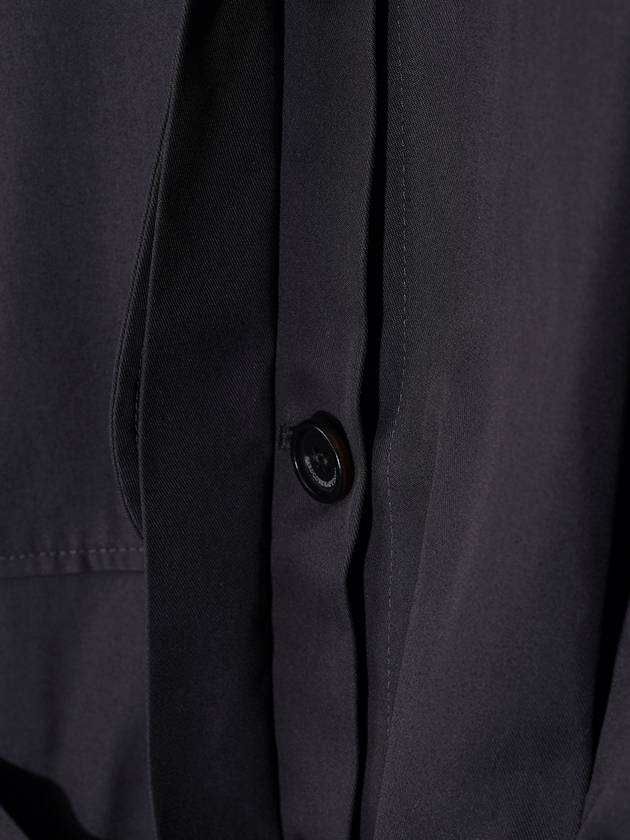 Button Half Trench Jacket Charcoal - HARDCORE HAPPINESS - BALAAN 8