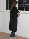 Parisian wool trench coat black - LETTER FROM MOON - BALAAN 6