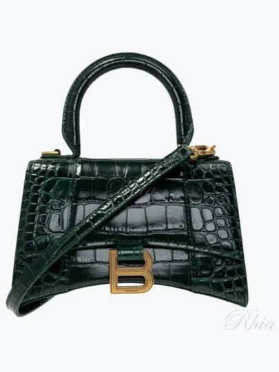 Hourglass XS Tote Bag Forest Green - BALENCIAGA - BALAAN 2