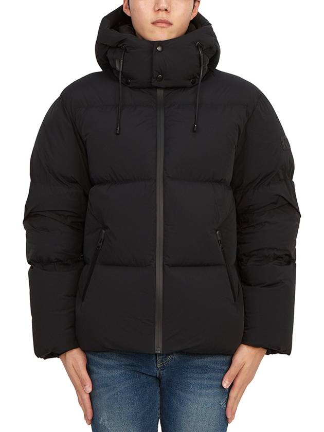 KENT STR2 BLACK Men s Hooded Padded Jacket Regular Fit - MACKAGE - BALAAN 3