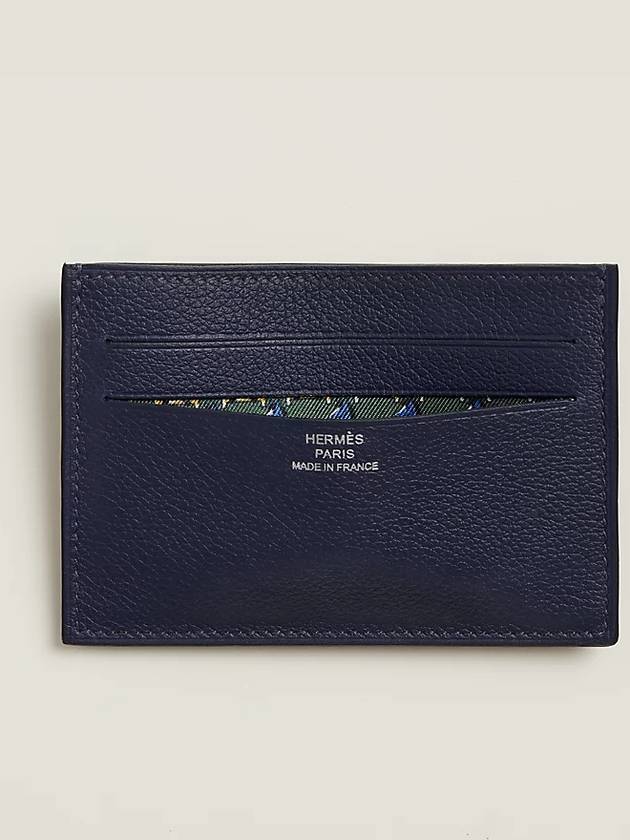 Citizen Twill Card Wallet Saphir - HERMES - BALAAN 4