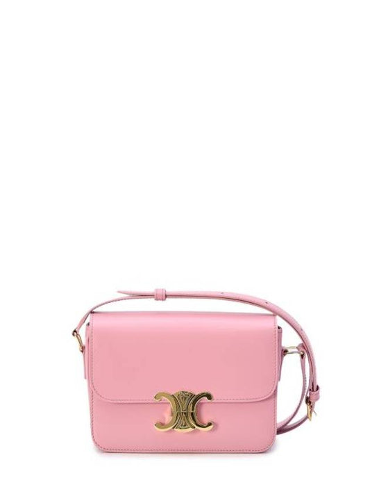 Teen Triomphe Shiny Calfskin Cross Bag Rose - CELINE - BALAAN 1