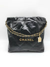 22 Shiny Calfskin Small Shoulder Bag Black - CHANEL - BALAAN 10