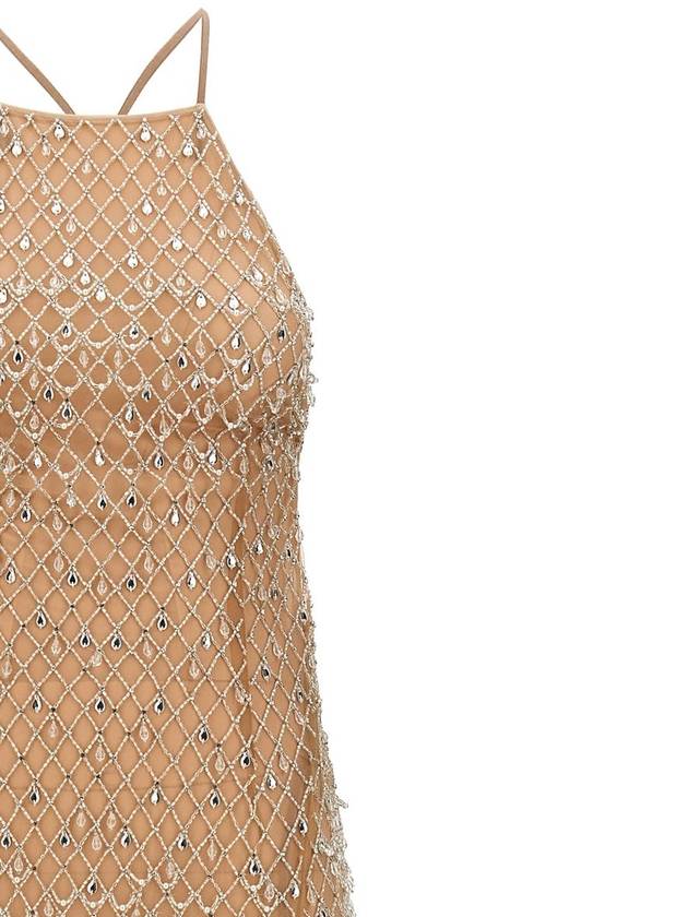 Elisabetta Franchi Crystal 'Red Carpet' Dress - ELISABETTA FRANCHI - BALAAN 3