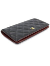 A31509 Black caviar gold classic long flap wallet 16th - CHANEL - BALAAN 4