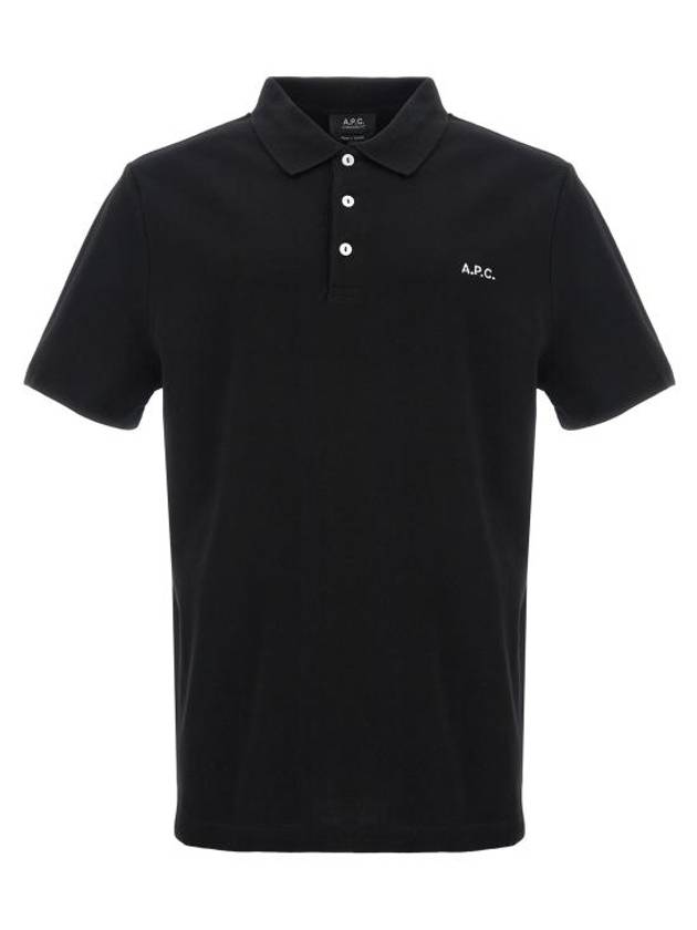 Carter Cotton Polo Shirt Black - A.P.C. - BALAAN 2