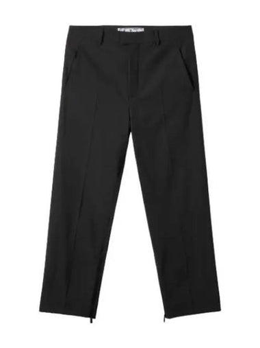 Zipper wool slim pants black suit slacks - OFF WHITE - BALAAN 1