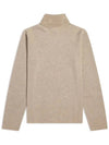 Fox Head Patch Fitted Wool Turtleneck Beige Melange - MAISON KITSUNE - BALAAN 4