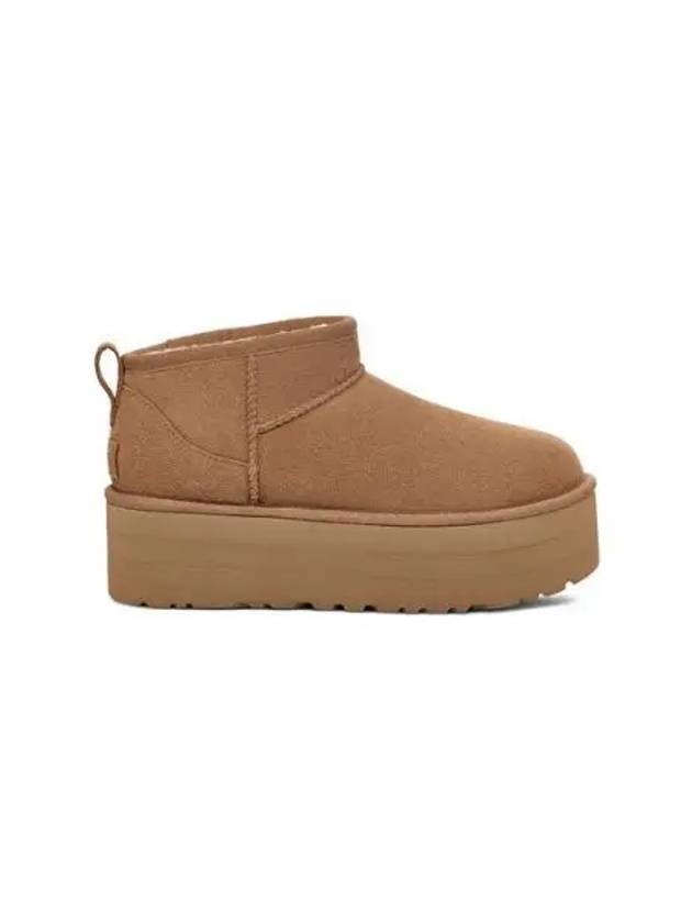 Classic Ultra Mini Platform Fleece Boots 1135092 CHESTNUT - UGG - BALAAN 1