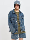 Jinro Oversized Denim Jacket Suit Blue - C WEAR BY THE GENIUS - BALAAN 11