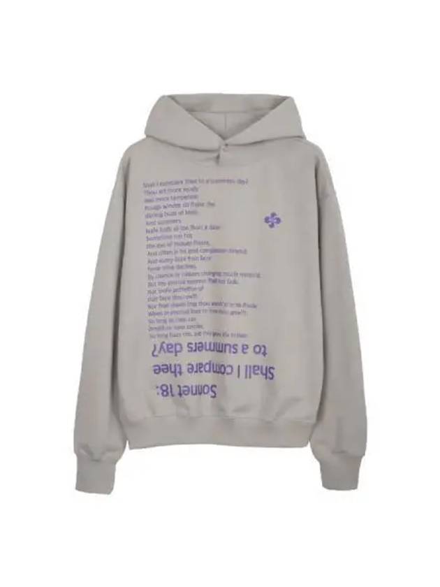 sonnet 18 hoodie gray - HERETIC - BALAAN 1