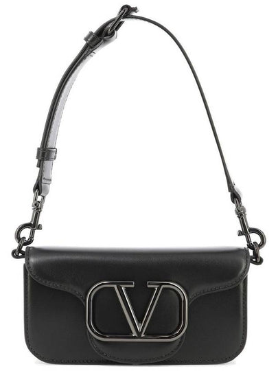 Loco Mini Leather Shoulder Bag Black - VALENTINO - BALAAN 2