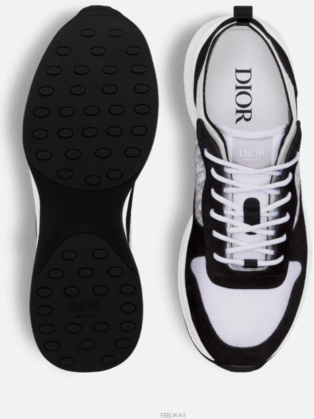 Oblique B25 Runner Low Top Sneakers Black - DIOR - BALAAN 6