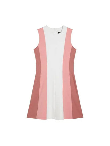 Women'S Jasmine A-Line Golf Short Dress Strawberry Ice - J.LINDEBERG - BALAAN 1